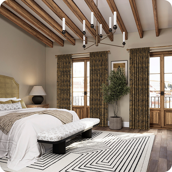Brown Curtains